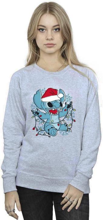 Produktbild Disney Lilo And Stitch Christmas Lights Sketch Sweatshirt (M)
