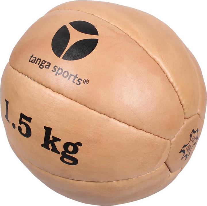 Tanga Sports Medizinball aus Leder, 1,5 kg (1.50 kg)