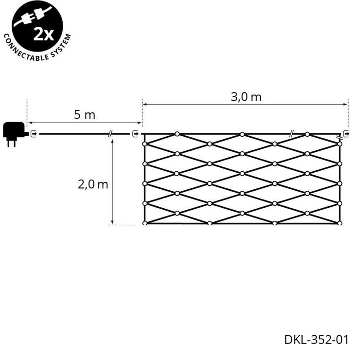 Produktbild STT LED Lichternetz Angel (3 m)