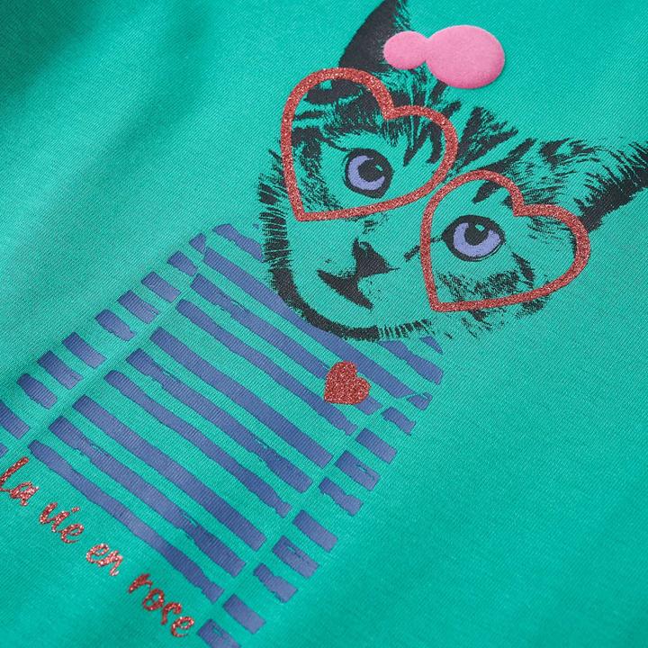 Produktbild VidaXL Kinder-Langarmshirt Hellgrün 104,Material: 95 % Baumwolle (104)