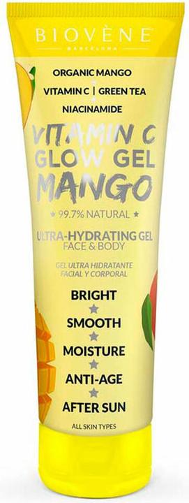 Actual product image Biovène Biovene Vitamin C Glow Gel Mango Ultra-Hydrating Gel Moisturising Gel For Face And Body 200Ml (200 ml, Face gel)