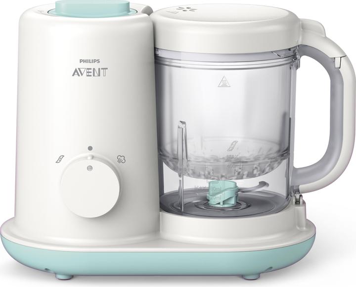 Philips Avent 2 in 1 effektiver Babynahrungszubereiter Dampfgarer und Mixer