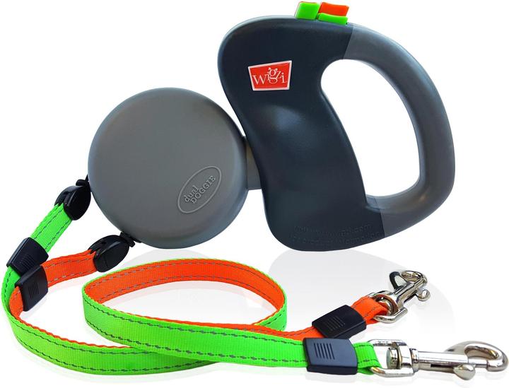Actual product image Wigzi Dog Leash Dual Doggie 2.0 Grey (One size, Dog, General)