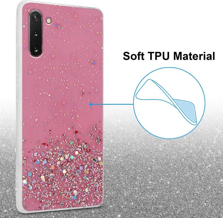 Actual product image Cadorabo TPU cover sparkling glitter (Samsung Galaxy Note 10)