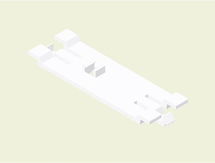 Actual product image Kopos Spacer for EKE 60x60 HD white (Duct)