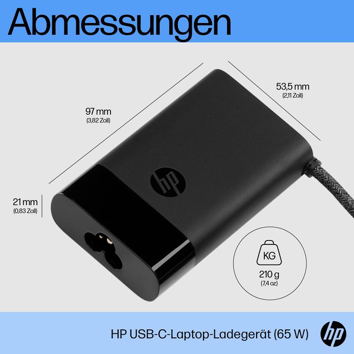 Productafbeelding HP 65W USB-C Laptop Oplader EURO (65 W)