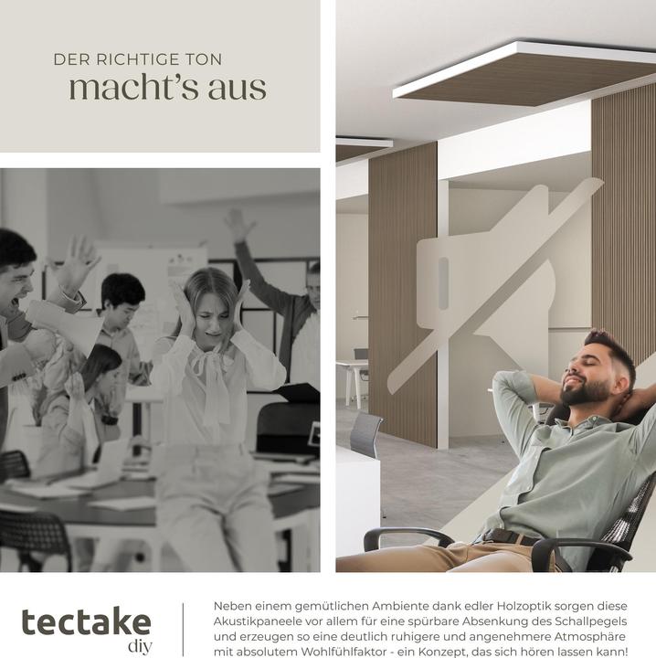 Produktbild tectake 2er Set Akustikpaneele Sonic Wall (2 Stk.)