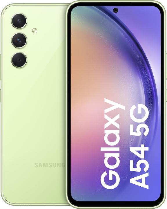 Image du produit Samsung Galaxy A54 5G (128 Go, Awesome Lime, 6.40", Double SIM, 50 Mpx, 5G)