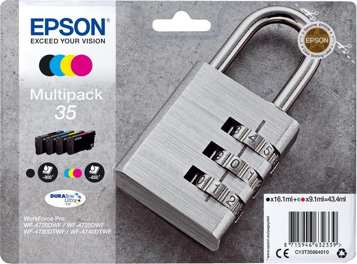 Epson Inchiostro/35 Lucchetto CMYK SEC (M, FC, Y, C)