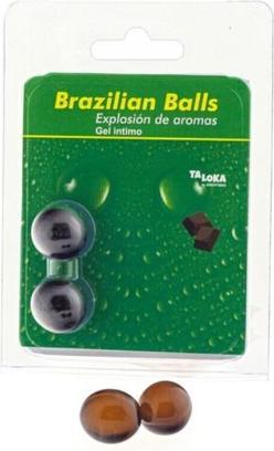 Actual product image Taloka 2 Brazilian Balls Chocolate Intimate Gel