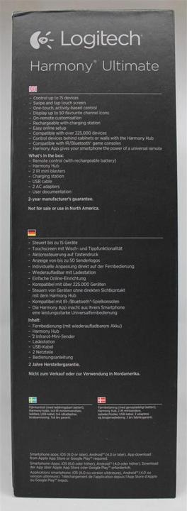 Produktbild Logitech Harmony Ultimate (Universal Fernbedienung, Infrarot)