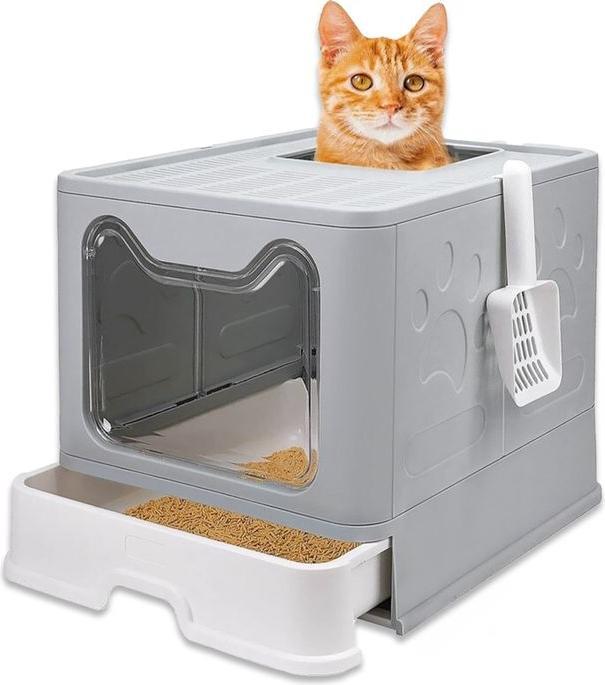 Actual product image Hermex Cat toilet XXL litter tray with lid Litter box (Cat litter box closed)