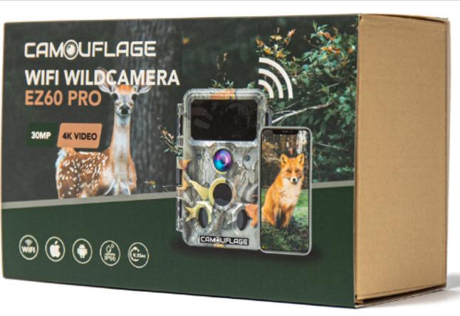 Actual product image WildcameraXL Camouflage wildlife camera EZ60 Pro