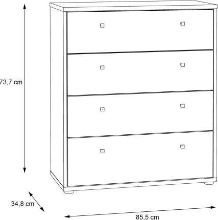 Produktbild Forte Lehsten (74 x 35 x 85.5 cm)