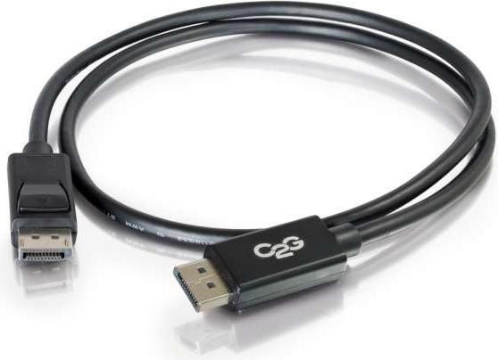 Actual product image C2G 54400 DisplayPort Cable with Latches M/M, 8K UHD Comptatible - Digital Audio Video, Black (3 Fee (0.91 m, DisplayPort)