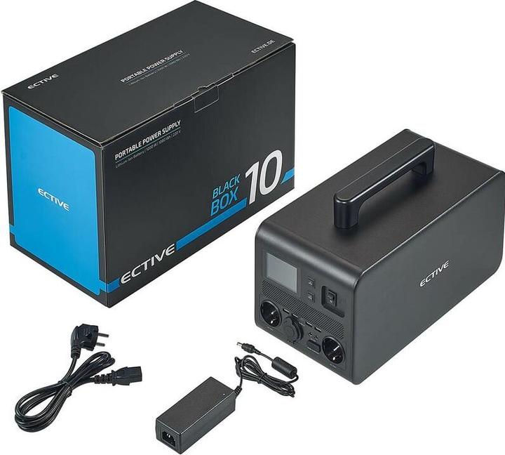 Actual product image Ective BlackBox 10 Lithium Powerstation 1000W 1036Wh Battery USB 12V 230V Camping (1037 Wh, 15 kg)