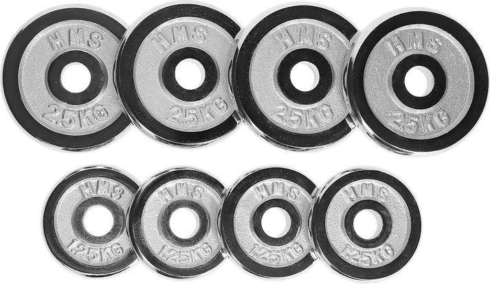 Actual product image HMS hantle STC20 chromowane 2 x 10 kg (4 x 2.5 kg)