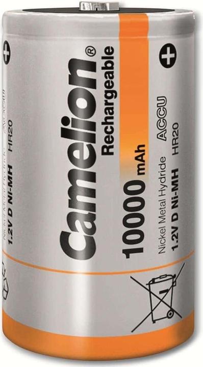 Immagine prodotto Camelion NH-D10000BP2 Batteria ricaricabile al nichel-metallo idruro (NiMH) (2 pz., D, 10000 mAh)
