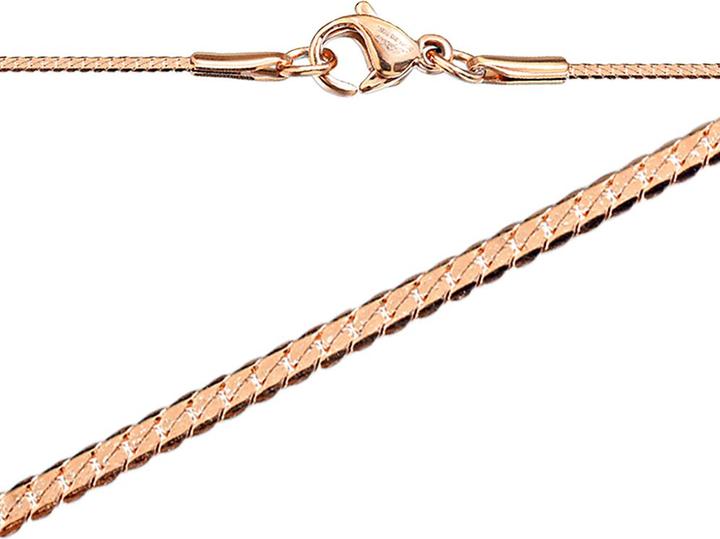 Produktbild Star Piercing Kette flach rosegold (ohne Messing, Chirurgenstahl 316L)