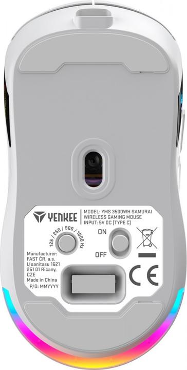 Actual product image Yenkee Samurai YMS 3500WH Gaming Mouse, Dual Link, Battery (Wireless)