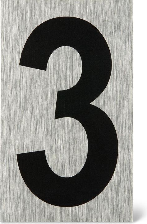 Alpertec Türschild Zahl 3
