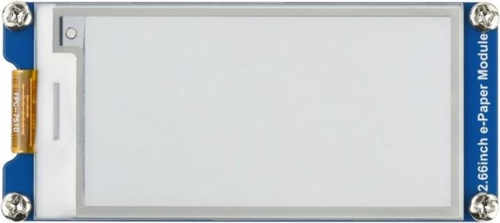 Actual product image WaveShare 296x152 2.66inch Black / White E-Ink Display