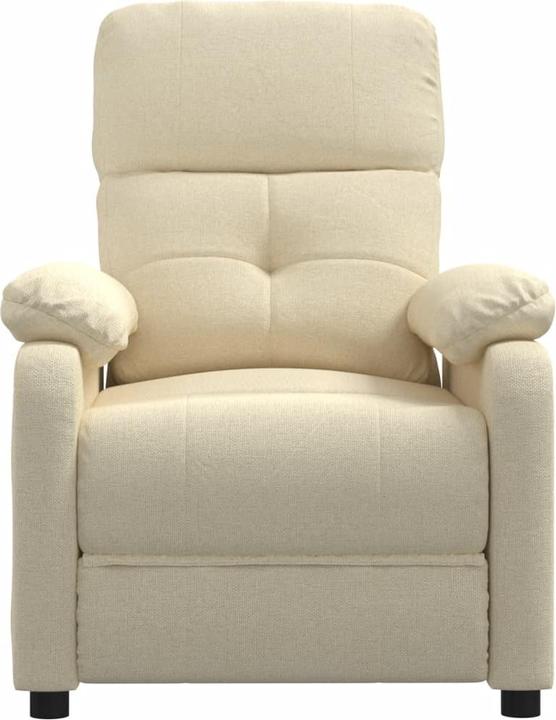 Produktbild VidaXL Massagesessel Fernsehsessel Relaxsessel Sessel Liegesessel Creme Stoff