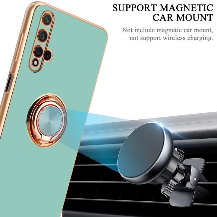 Produktbild Cadorabo Hülle für Honor 20 / 20S / Huawei NOVA 5T im TPU mit Kameraschutz und Ring LM089 Style (LG K20, TCL 20S, Huawei Nova 5T)