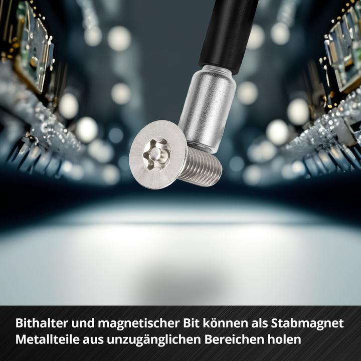 Image du produit Einhell 115040 Jeu d'embouts 114 pièces Spanner, JIS, T-Profil, Gamebit, Sim-Eject-Bit (Gamebit, cruciforme Phillips, Profilé en T, Hexagonal, Tendeur, Fente, Tri-point : 2, Pentalobe, Triangle, Bit Sim-Eject, JIS)
