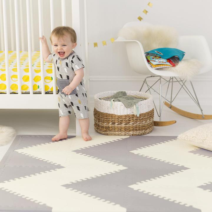 Actual product image Skiphop Playspot Grey/Cream (142 x 178 cm)