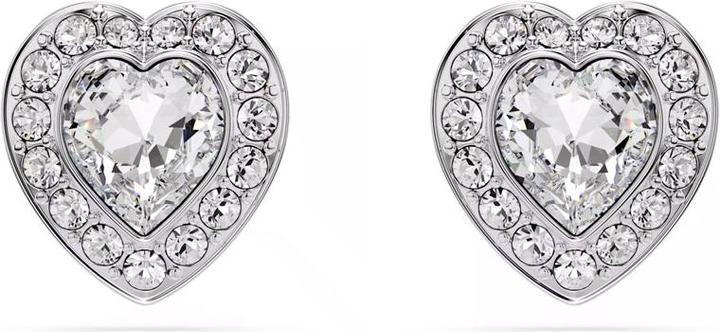 Immagine prodotto Swarovski x Ariana Grande Ohrstecker Verschiedene Schliffe Herz Weiss Rhodiniert (Metallo Swarovski)