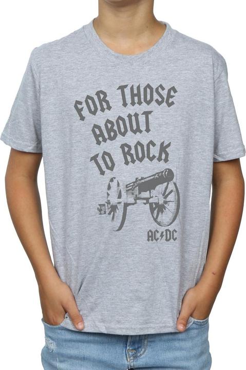 Actual product image AC/DC Boys For Those About To Rock Cannon T-Shirt (152, 158)