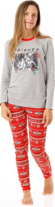 Actual product image Friends Womens/Ladies Christmas Long Pyjama Set (S)