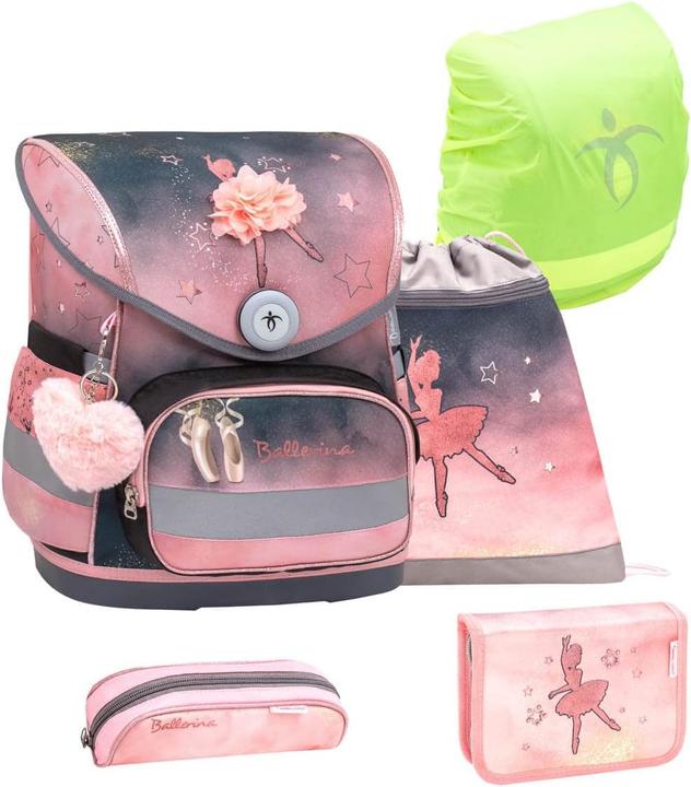 Immagine prodotto Belmil 5-teiliges ergonomisches Schulranzen-Set mit Regenschutz