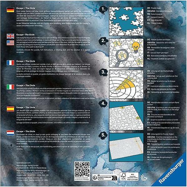 Image du produit Ravensburger Escape - Paris (919 pièces)
