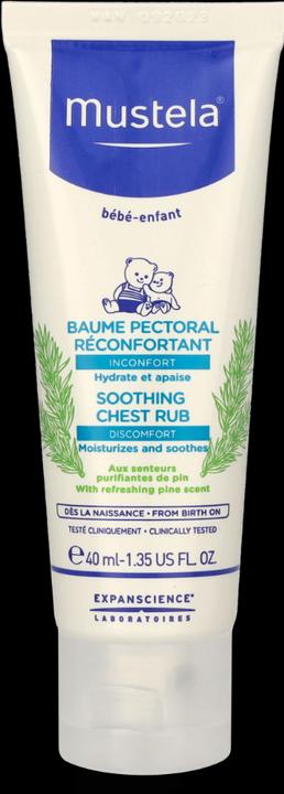 Actual product image Mustela Bébé Soothing Chest Rub