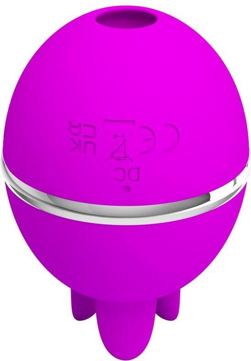 Actual product image Pretty Love Gemini Ball Purple. Round Silicone Vibrator