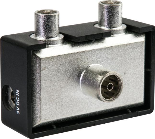 Actual product image Schwaiger Two device amplifier 8 dB /Silver (Amplifier)