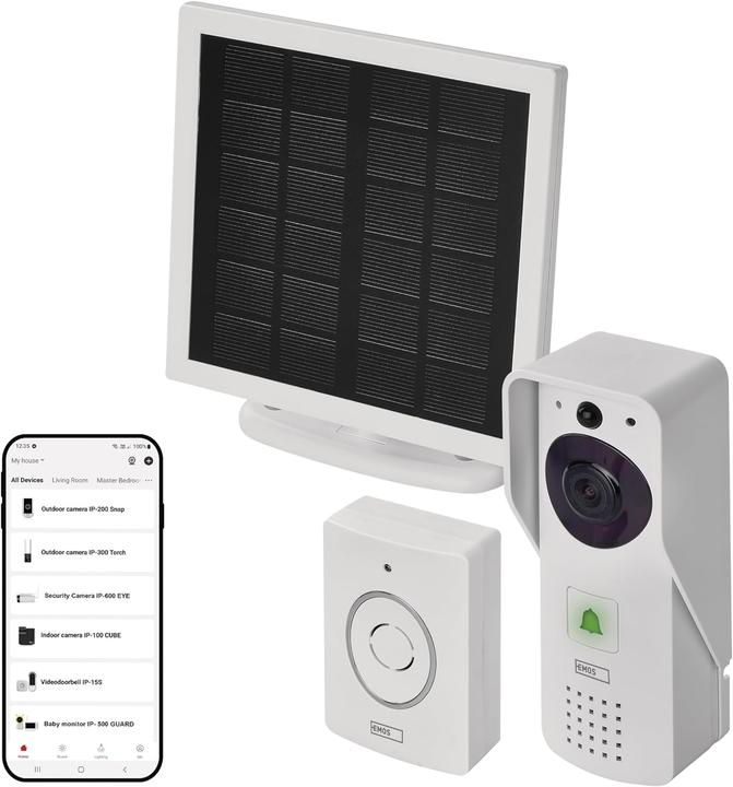 Actual product image Emos GoSmart videozvonek IP-09D DC (Wi-Fi)