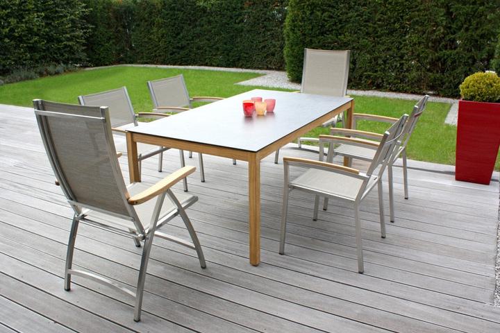 Produktbild Zebra Gartenmöbelreihe PONTIAC PONTIAC Sessel hohe Lehne argenta