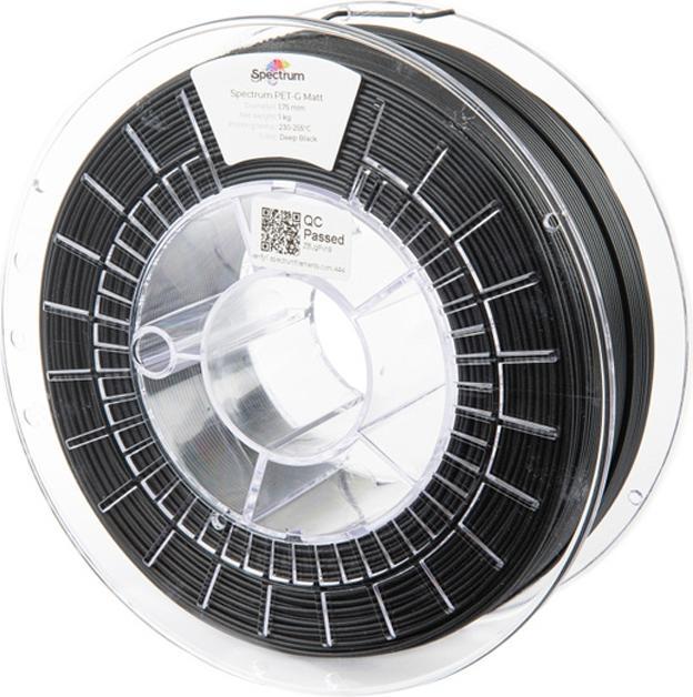 Image du produit Filament PET-G MATT 1.75mm 1kg Deep Black (PETG, 1.75 mm, 1000 g, Noir)