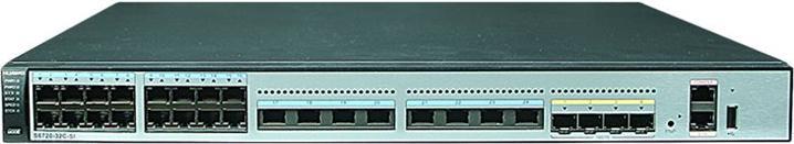 Image du produit Huawei Commutateur 24 ports Ethernet /1/2.5/5/10G ports 4 10 Gig SFP+ avec 1 slot interface avec (28 ports)