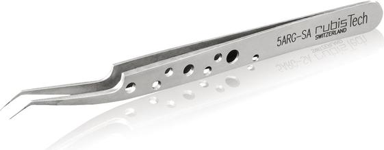 Produktbild Rubis Pinzette perforiert, gewinkelt, 11.5 cm, 5ARG