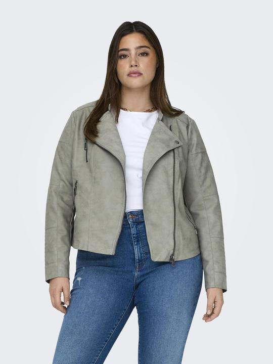 Actual product image Only Curvy biker jacket faux leather jacket (46)