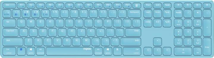 Rapoo E9800M MULTI-MODE WL KEYBOARD BL (DE, Wireless)