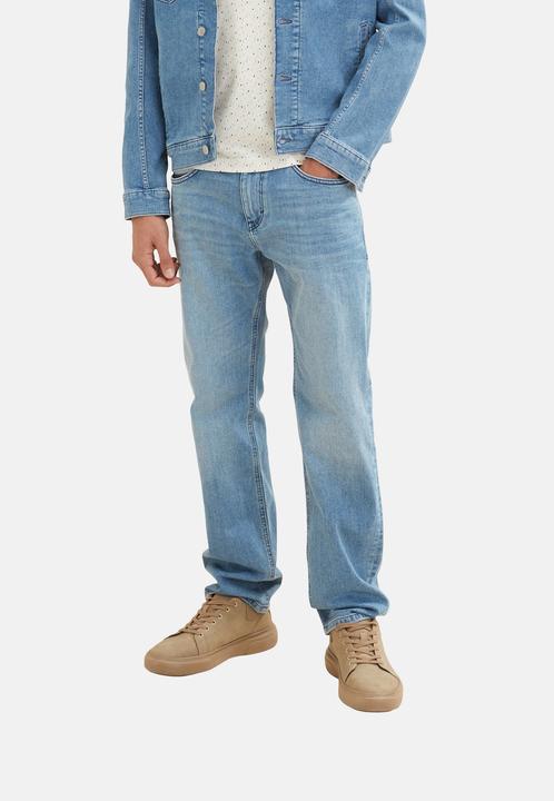 Produktbild Tom Tailor Hose MARVIN Straight Jeans im 5-Pocket-Style mit Reissverschluss und Knopf (W34/L32)