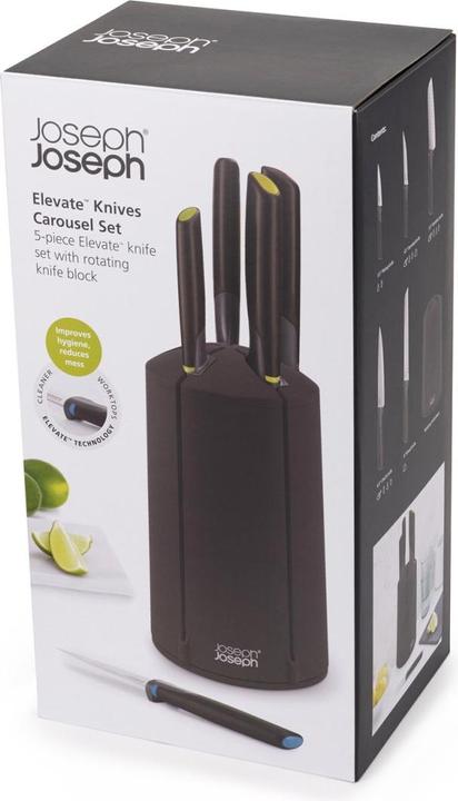 Produktbild Joseph Joseph Messerblock bestückt 5-tlg. ELEVATE KARUSSELL Schwarz