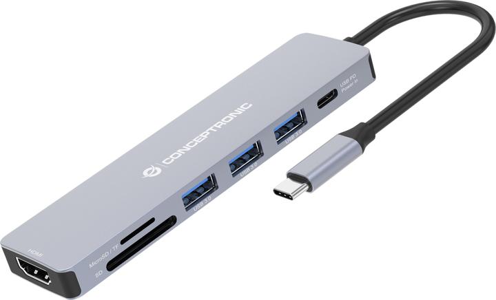 Conceptronic Dock USB-C (USB-C, 7 Ports)