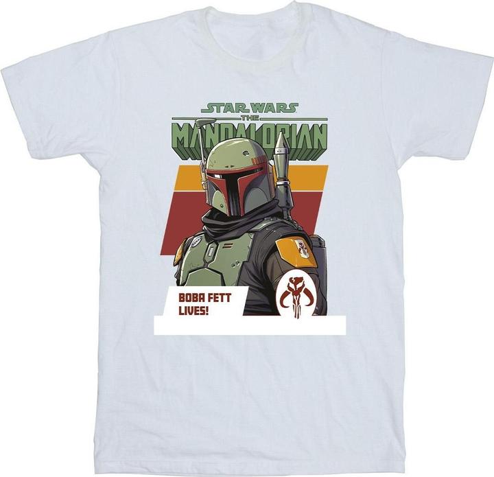 Star Wars The Mandalorian Boba Fett Lives TShirt Jungen