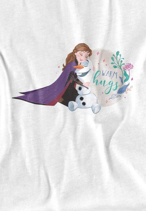 Actual product image Disney Frozen Childrens/Kids Like Warm Hugs Anna Olaf T-Shirt (128)